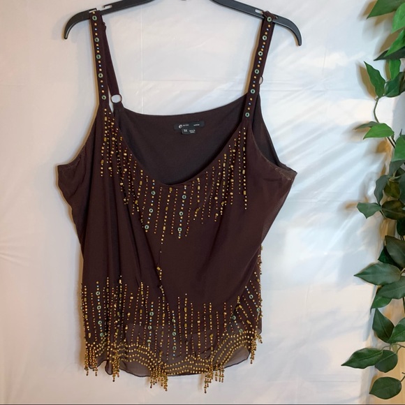 E by ECI Woman beaded Camisole - Picture 2 of 6